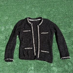 BLACK CHANEL INSPIRED SWEATER